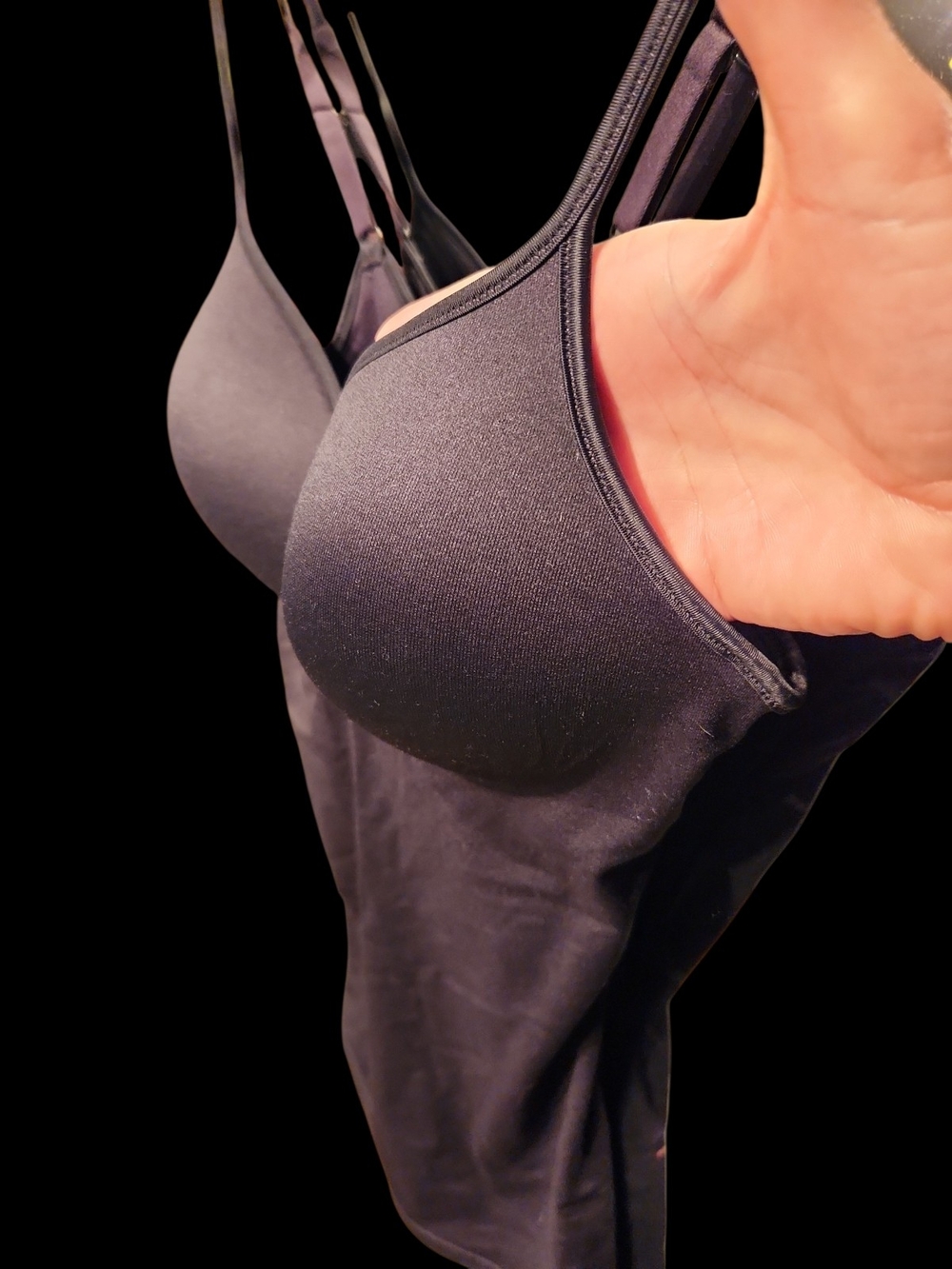 Maidenform Black Seamless Padded Camisole Bra